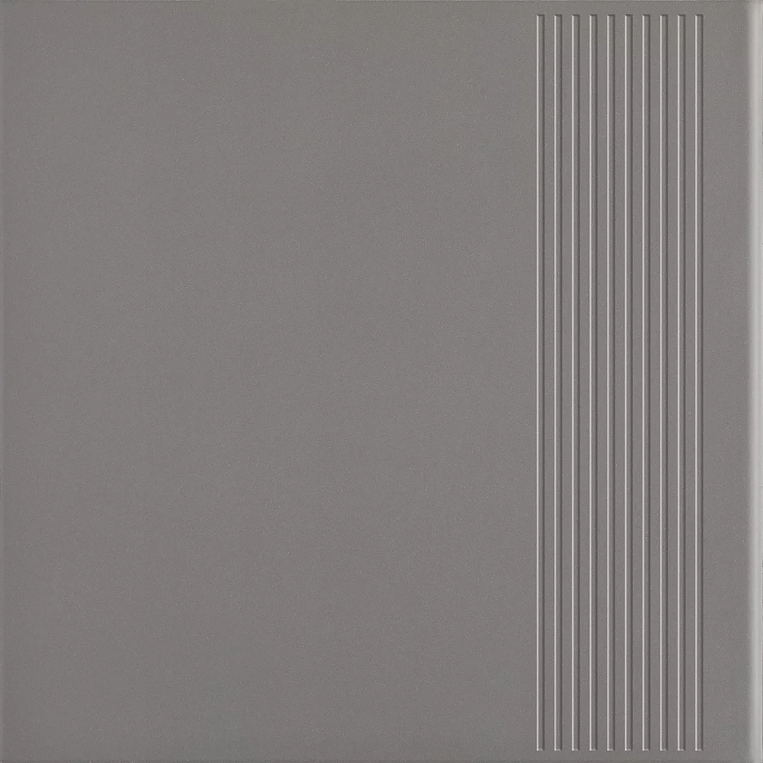 Płytka Bazo nero stopnica prosta gres monokolor mat. 30 x 30 cm - zdjęcie 1.