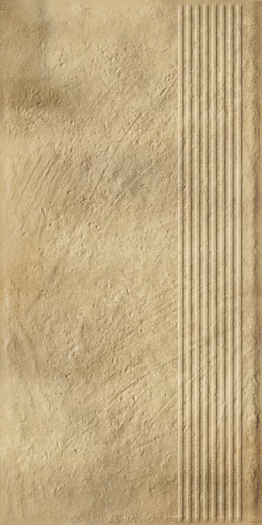 Płytka Eremite sand stopnica prosta struktura mat 60 x 30 cm - zdjęcie 1.