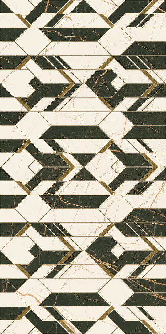 Płytka Fancy white inserto połysk 60 x 30 cm - zdjęcie 1.