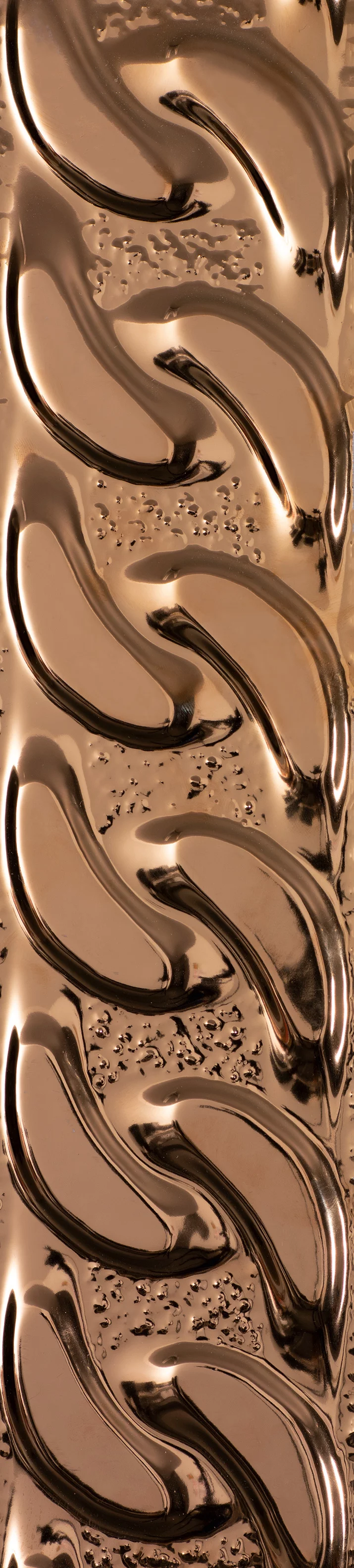 Płytka Fashion spirit copper listwa struktura połysk 39,8 x 9 cm - zdjęcie 1.