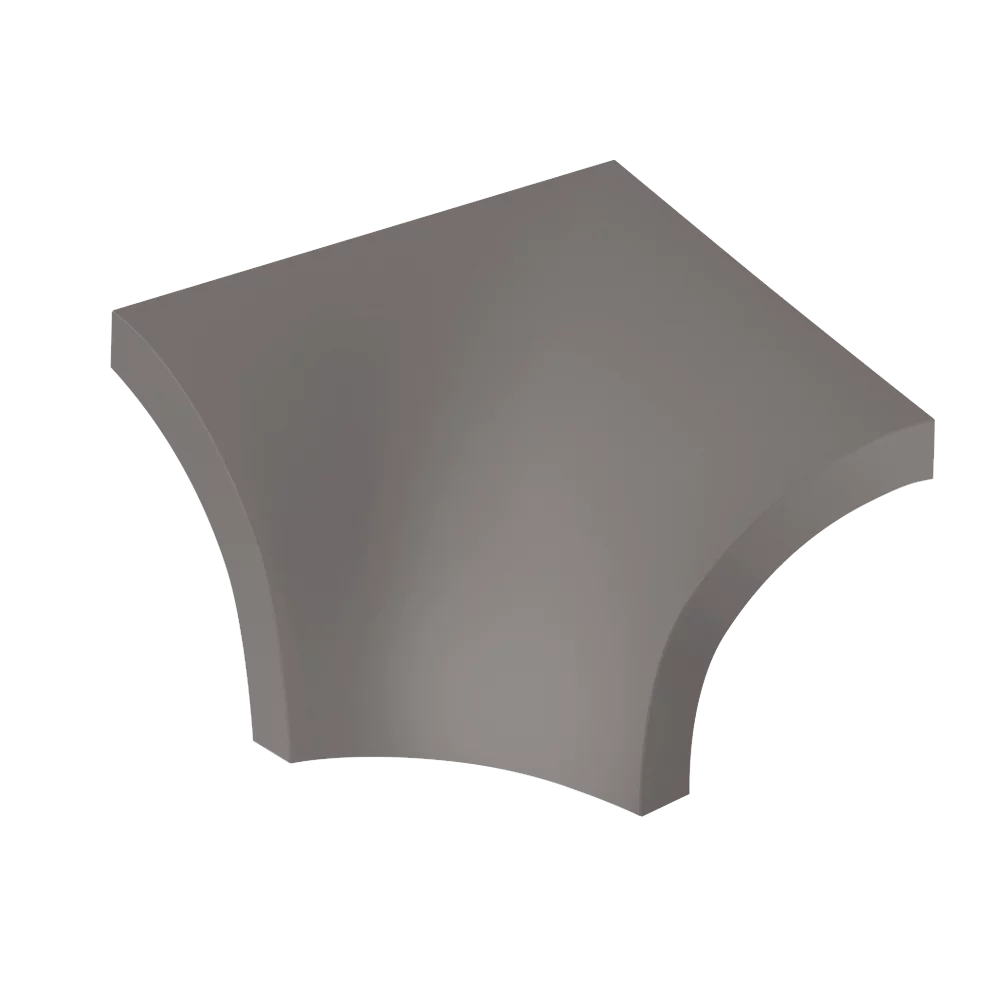 Płytka Gamma colours grafitowa kształtka f mat.  - zdjęcie 1.