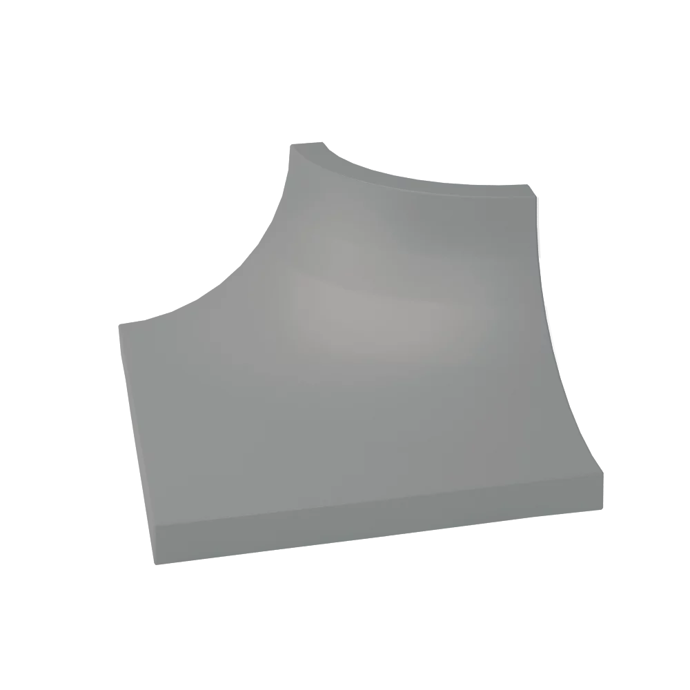 Płytka Gamma colours szara kształtka c połysk 4 x 3 cm - zdjęcie 1.