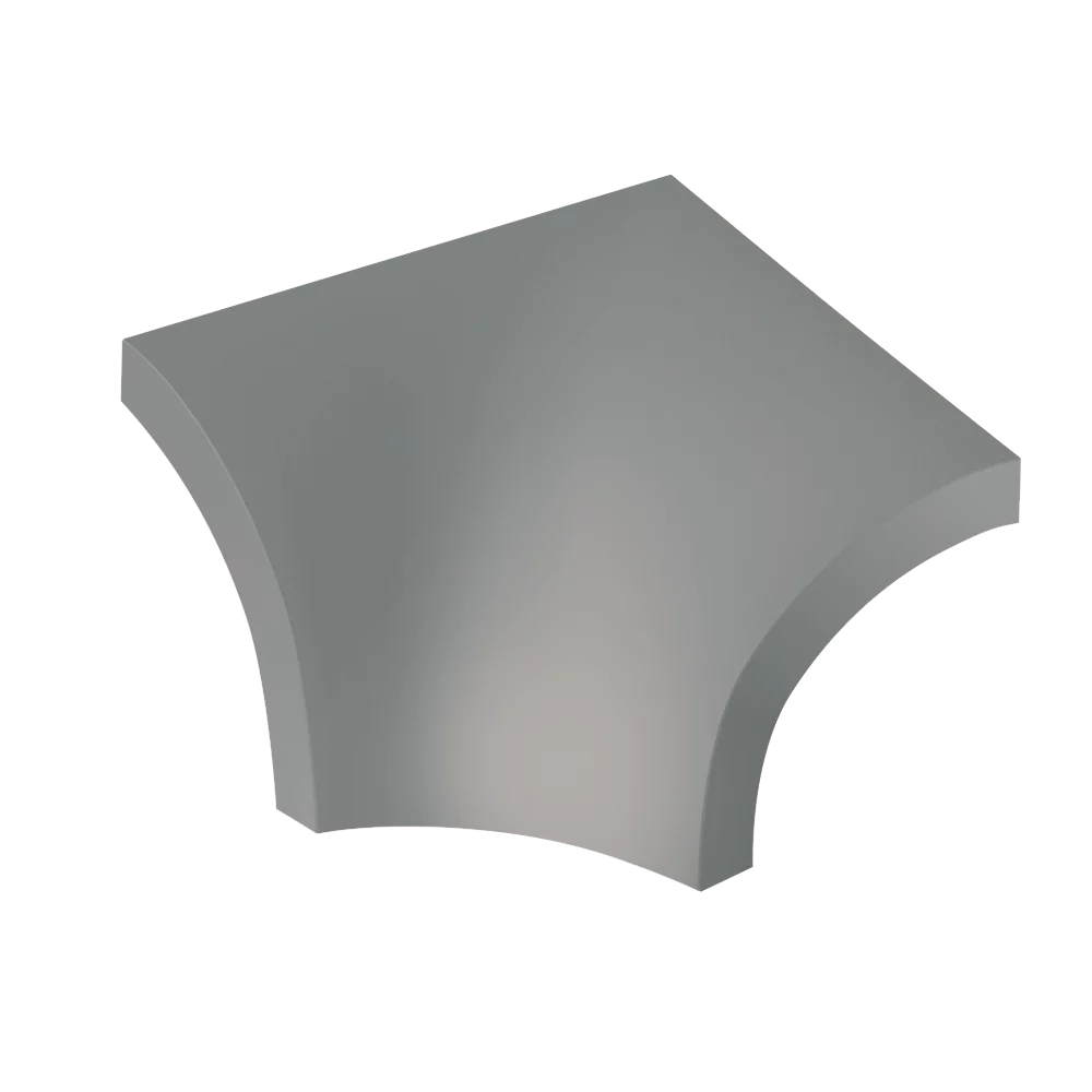 Płytka Gamma colours szara kształtka f połysk  - zdjęcie 1.