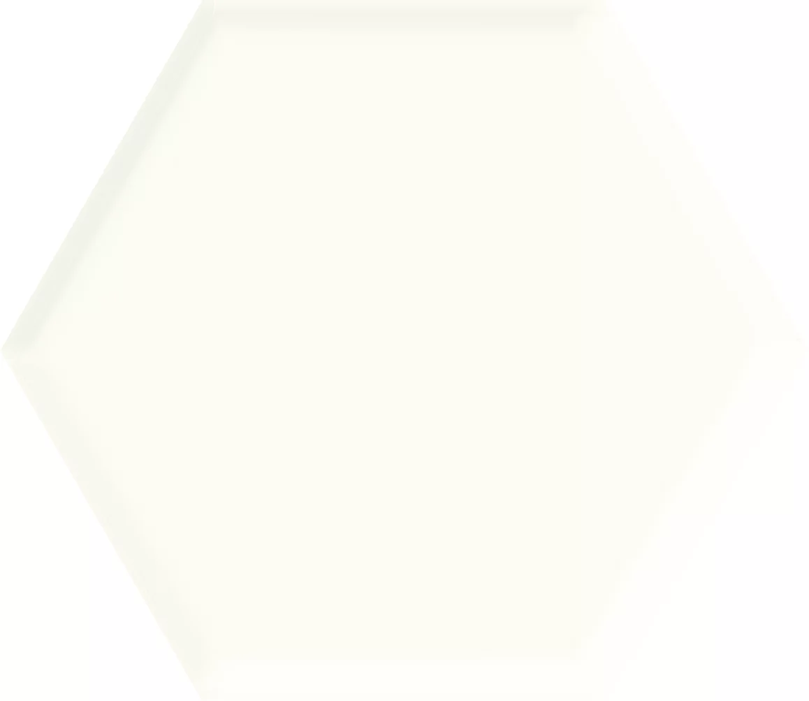 Płytka Uniwersalny heksagon white struktura połysk 19,8 x 17,1 cm - zdjęcie 1.