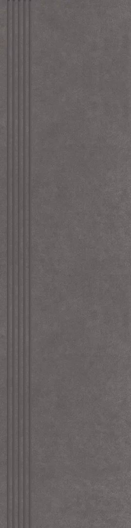 Płytka Intero grafit stopnica prosta nacinana mat. 119,8 x 29,8 cm - zdjęcie 1.