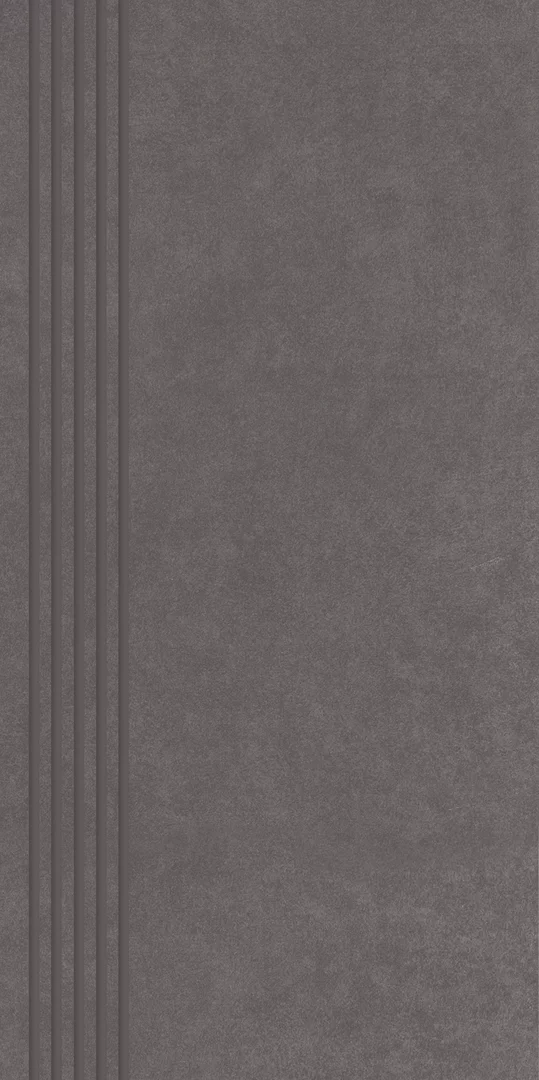 Płytka Intero grafit stopnica prosta nacinana mat. 59,8 x 29,8 cm - zdjęcie 1.