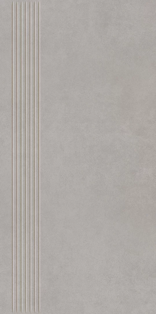 Płytka Intero silver stopnica prasowana mat. 59,8 x 29,8 cm - zdjęcie 1.