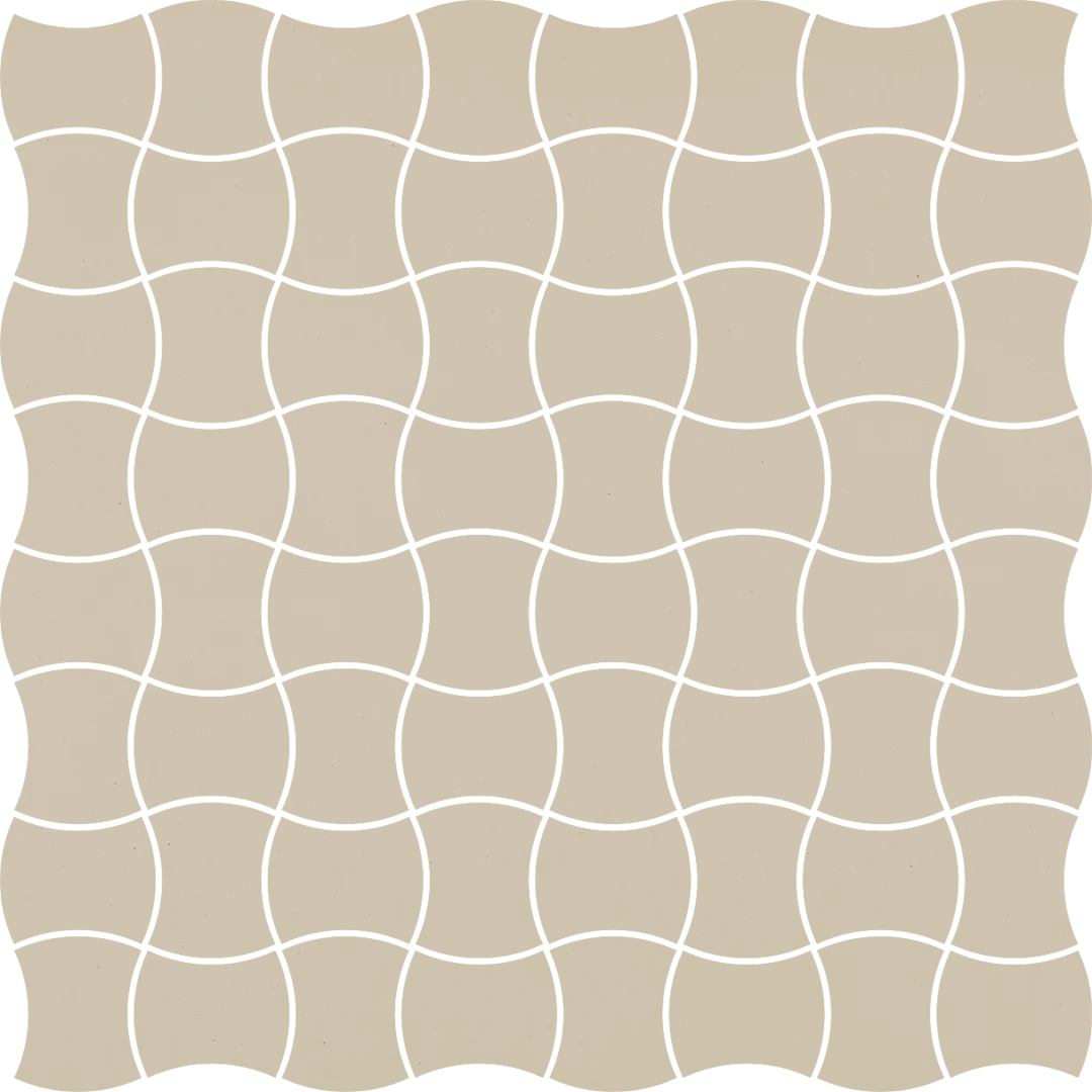 Płytka MODERNIZM BIANCO MOZAIKA PRASOWANA K.3,6X4,4 30,9 x 30,9 cm - zdjęcie 1.