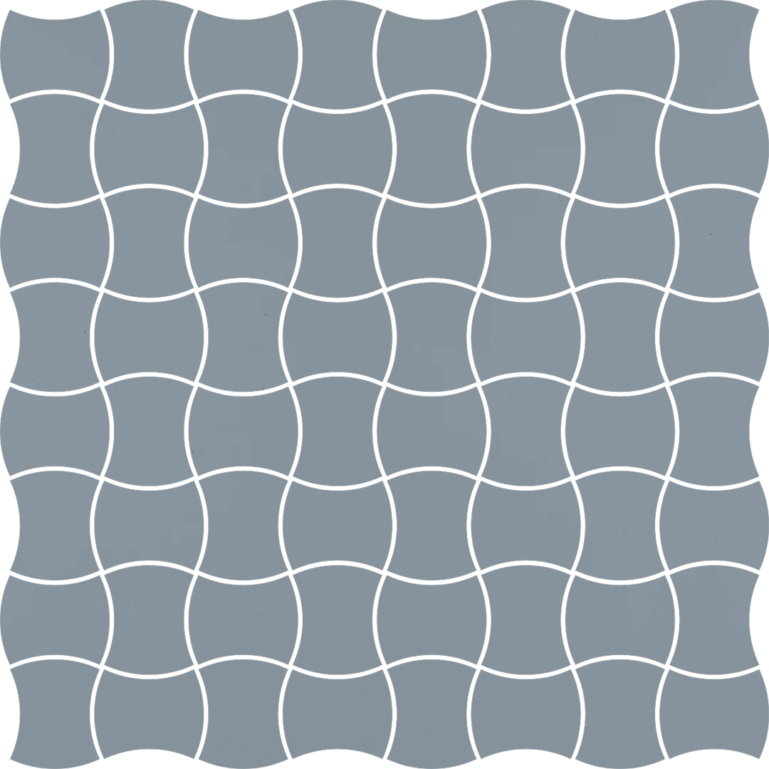 Płytka Modernizm blue mozaika prasowana k..3,6x4,4 30,9 x 30,9 cm - zdjęcie 1.