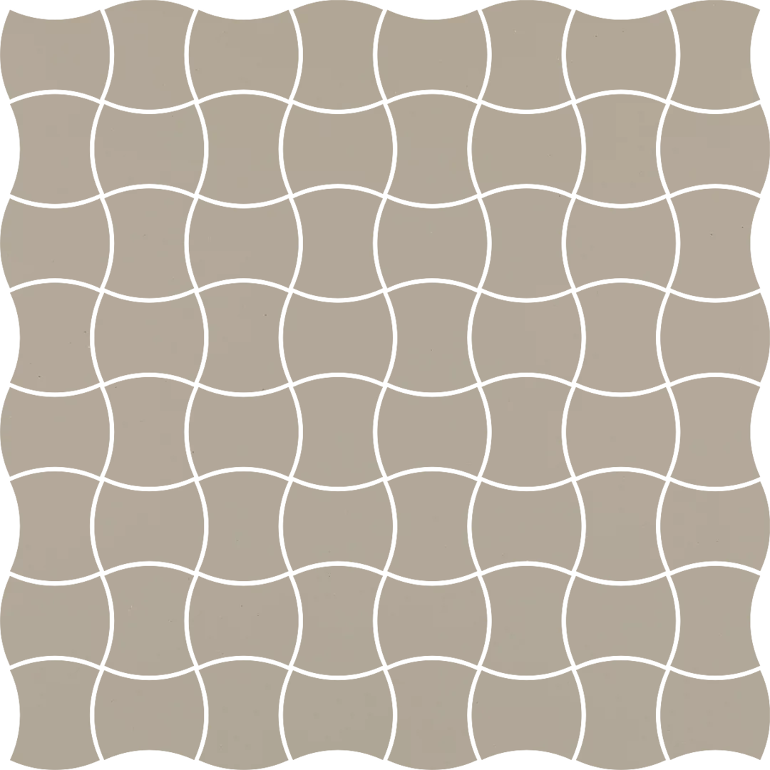 Płytka Modernizm grys mozaika prasowana k. 3,6x4,4 30,9 x 30,9 cm - zdjęcie 1.