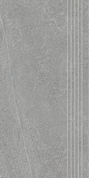 Płytka Natural rocks silver stopnica prosta nacinana mat. 59,8 x 29,8 cm - zdjęcie 1.