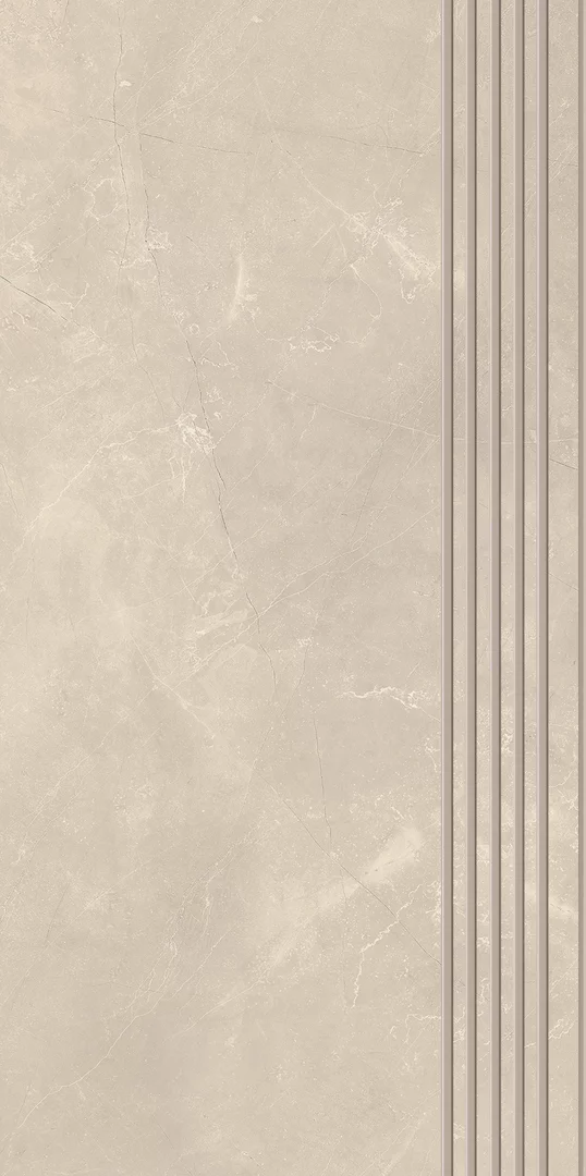 Płytka Ritual taupe stopnica prosta nacinana mat. 59,8 x 29,8 cm - zdjęcie 1.
