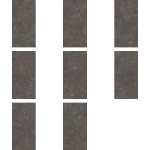 Kolaż złożony ze zdjęć twarzy dla produktu Eloria anthracite decor gres szkl. rekt. struktura mat